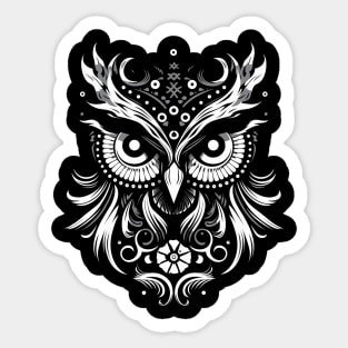 owl ornament Sticker